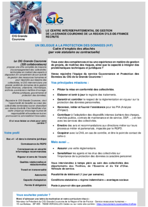 Couverture de Délégué à la protection des données