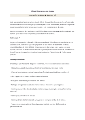 Couverture de Alternant - Assistant de direction