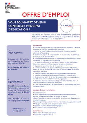 Couverture de Conseiller principal d'éducation